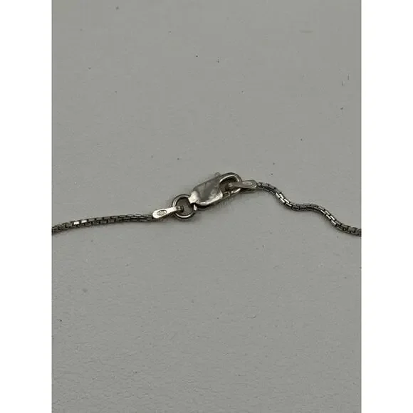 Ball Bead Centers Sterling Silver Box Chain Necklace 15-7/8 & Bracelet 7" Italy - Picture 13 of 16